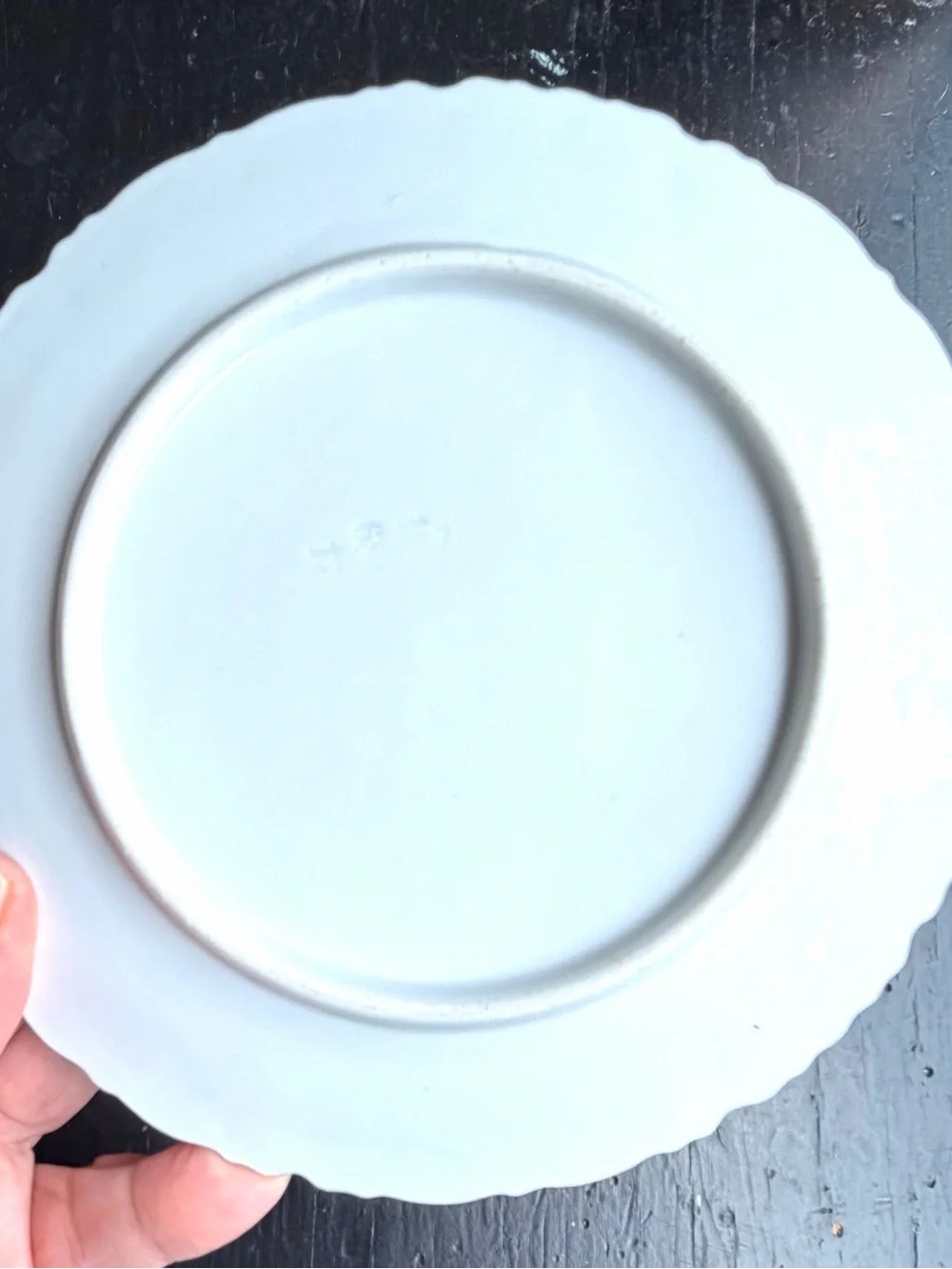 Antique Pink Rose Blossom Plate 7”